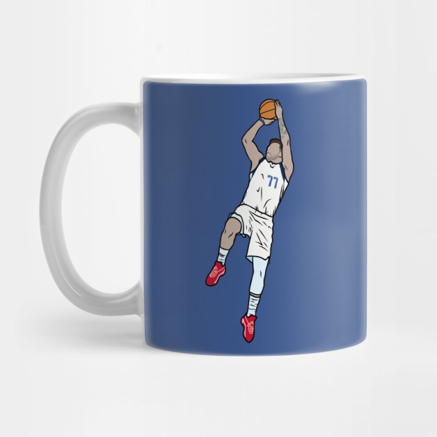 Luka Doncic Fadeaway 2 by rattraptees